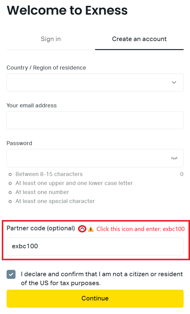 Exness Registration Guide