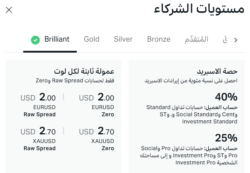 مستوى الشريك