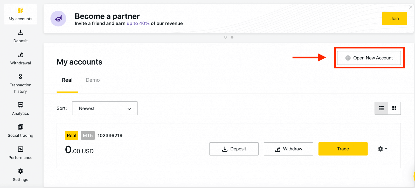 How to Open a Demo Account on Exness