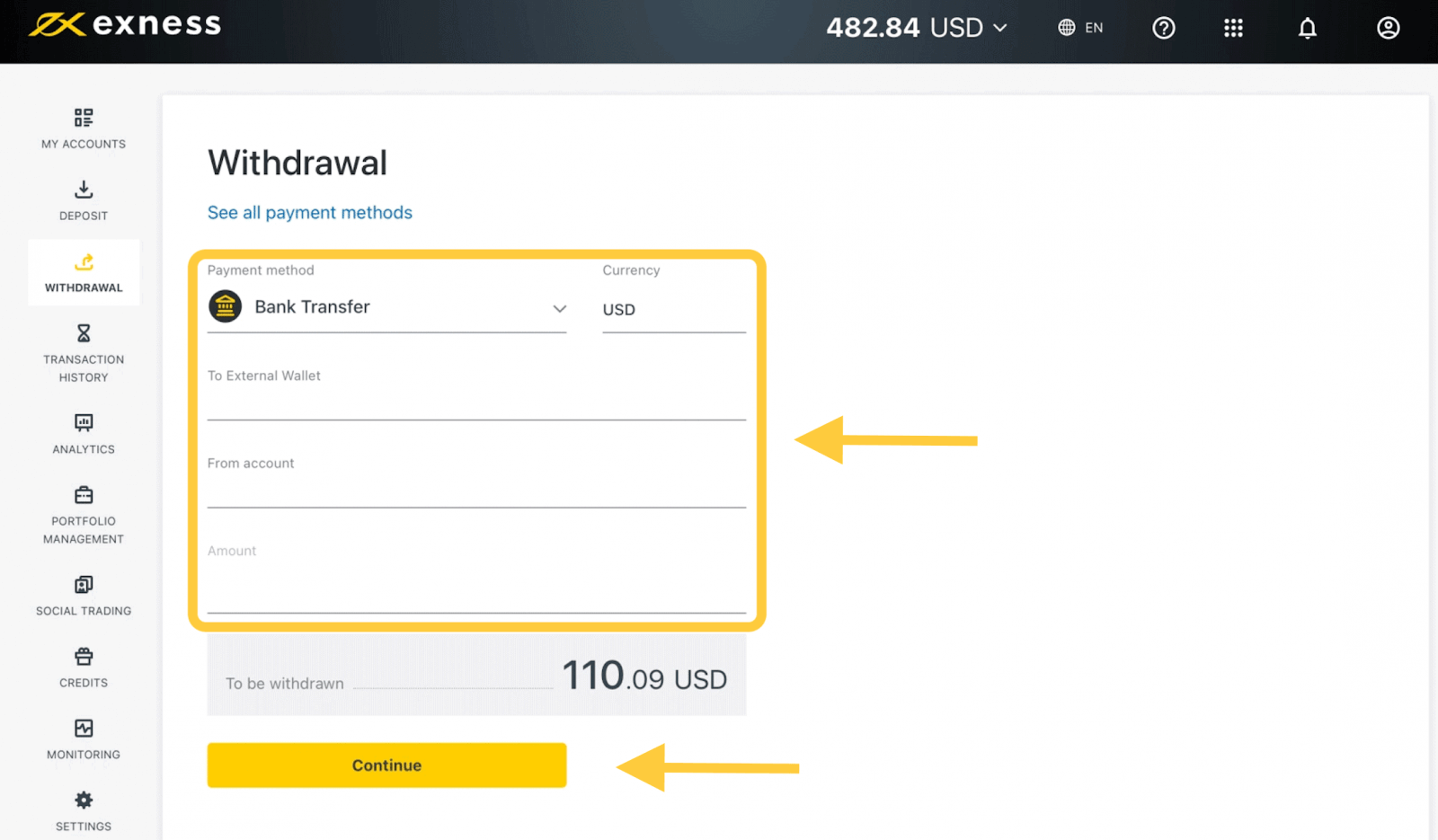 How to Open Account and Withdraw Money from Exness