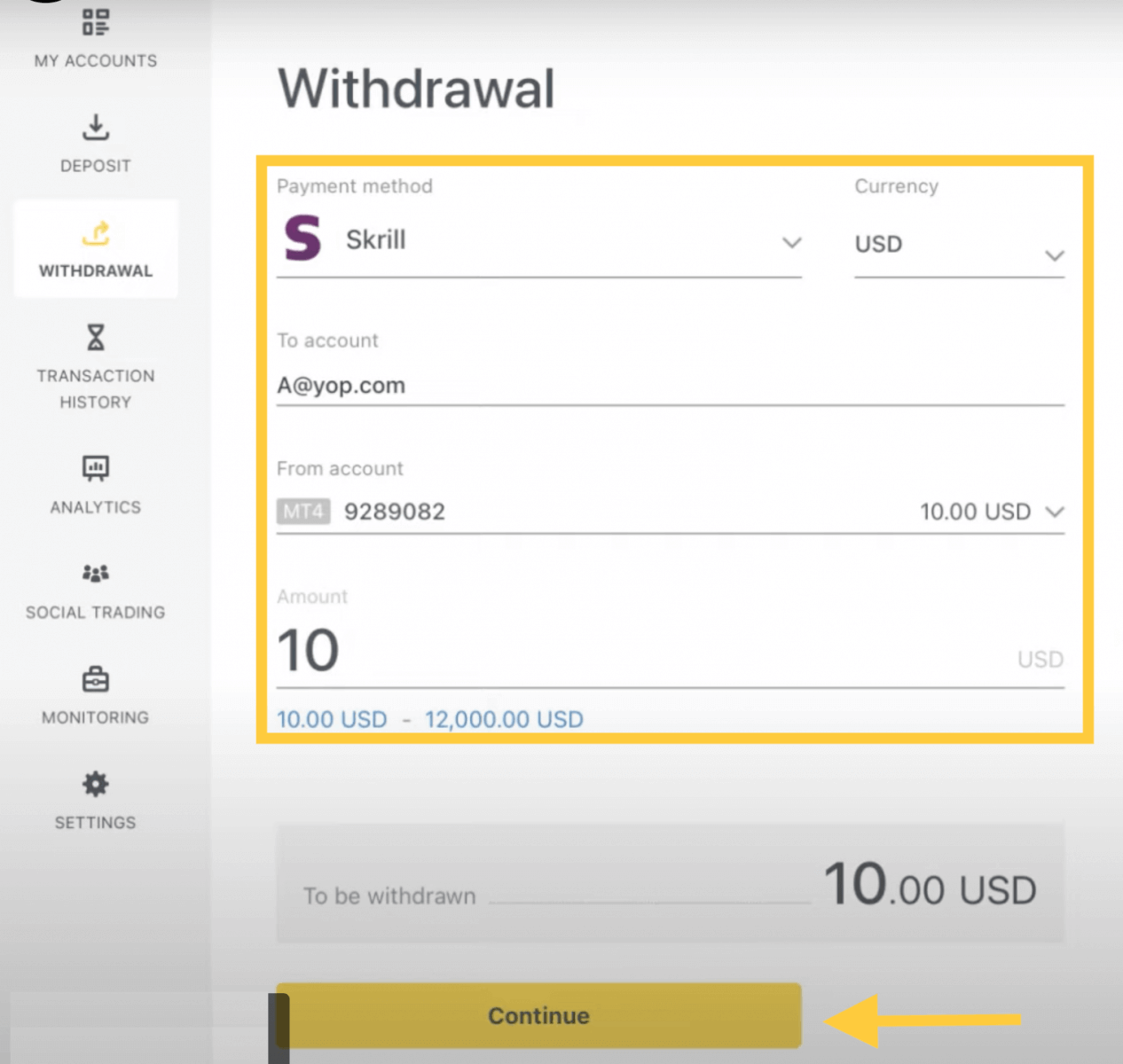 How to Open Account and Withdraw Money from Exness